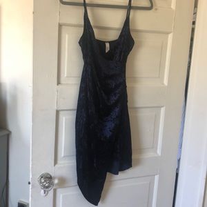 Navy Velvet Dress